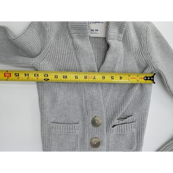 American Eagle Outfitters Kids Girls Gray Button Front Cardigan Sweater XS TP - Picture 8 of 10